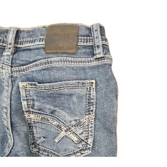 BKE Buckle Conner Jeans Boys Size 8 Blue Ripped - Picture 3 of 8